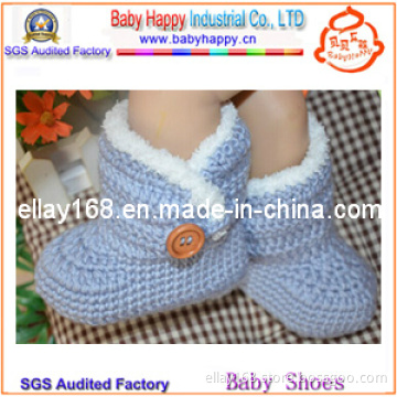 China Manufacturer Hand Crochet Baby Shoes